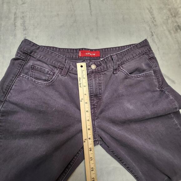 Vintage Levis 518 Jeans Womens 13M Purple Superlow Boot Cut Low Rise Denim Y2K - Picture 9 of 14